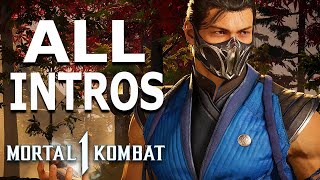 MORTAL KOMBAT 1 Sub-Zero All Intros Dialogue Character Banter MK1