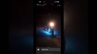 Under glow on moped