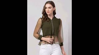 pretty tops for women party wear collection # trymee