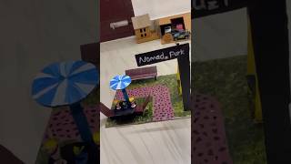 DIY Cardboard Mini Park Making Ideas/DIY Cardboard Kids Park#viralvideo #cardboardcrafts #shorts