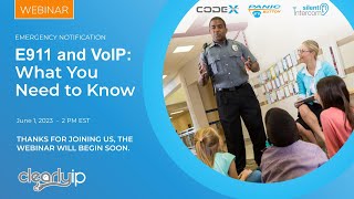 E911 and VoIP: What You Need to Know - Including a Live Demo of CodeX. June 1, 2023