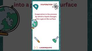 Ch32 Evaporation #science #chemistry #shorts #ytshorts