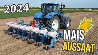 Mais Aussaat 2024 🌽 mit New Holland T7 210 🚜 | Landwirtschaft Niederbayern