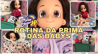 Rotina da priminha das babys Maria Clara