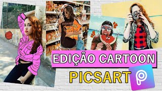 Edição de desenho | como fazer CARTOON no PICSART