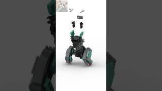 LEGO® Brick Mechimal Bipedal Dragon   custom speedbuild animation  short new