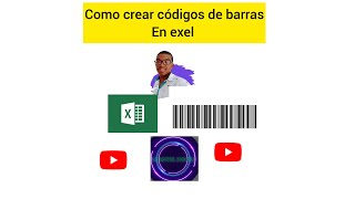 Como crear códigos de barras en exel