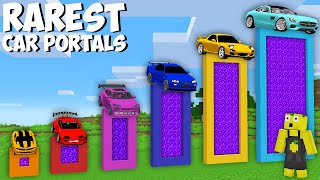 How to CHOOSE THE BEST CAR PORTAL in Minecraft ? CARS PASSAGE !