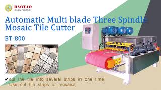 BT800 Three Spindle Wet Ceramic Tile Cutter