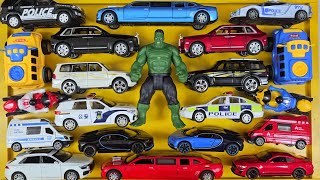 Hulk Toy and Lots of Diecast Car's | Model Car Toys Collection | Police Car, School Bus, Moter Bike