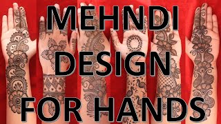 navratri special mehndi design for hands | stylish top 6 mehndi design | easy henna mehendi mehandi