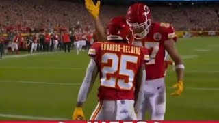 Patrick Mahomes Throws A DART to Clyde Edwards Heliure for a touchdown vs raiders