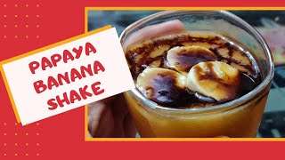 Papaya Banana Smoothie/Creamy  | banana shake | summer shake-#2minutecrafts