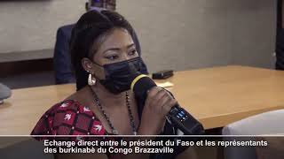 Echange direct entre le président du Faso et les représentants des burkinabé du Congo