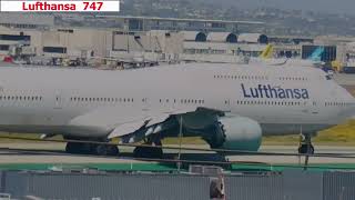 LAX | Lufthansa 747 at LAX