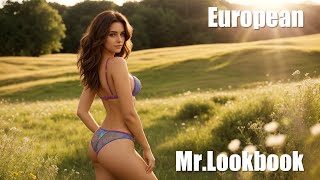 [4K] AI ART European Lookbook Model Video - Meadow