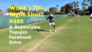 Tennis Topspin Forehand Drive.  The Confident Repeatable Kind.