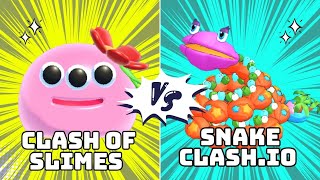 Snake Clash.io VS Clash of Slimes 🐍 🫧