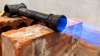 DIY Simple Propane Forge Burner 🔥 Legendary Frosty T Burner 1/2 & 3/4