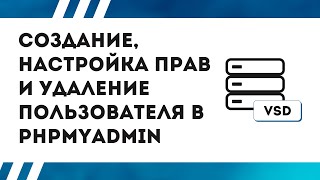 Создание, настройка прав и удаление пользователя в phpmyadmin