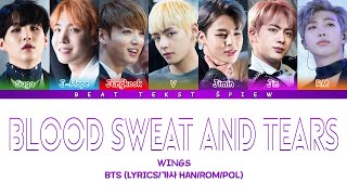 BTS Blood Sweat & Tears (피 땀 눈물) Color Coded Lyrics/가사 (Han/Rom/Pol)