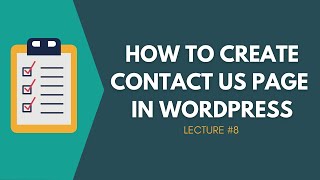 How to Create Contact Us Page in WordPress | Wordpress for Beginners in Urdu & Hindi | Syed Ahsan