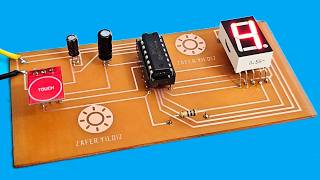 How To Make Touch Counter | DIY Electronics Project | CD4026