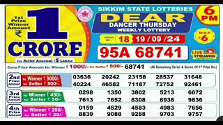 Nagaland lottery result today 6pm  19/09/2024 -  morning Nagaland State Lottery Result Pdf.