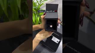 Ring unboxing #shorts  #diamond #engagementgifts #engagementjewelry #engagementrings