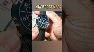 นาฬิกาสไตล์นักบิน NAVIFORCE  รุ่นnf9204  ✅ตัวเรือนขนาด43มม.สายทหารไนล่อน22มม.✔บอกวันที่✔กันน้ำ30เมตร