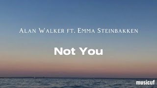 Not You - Alan Walker ft. Emma Steinbakken (LYRICS SONG/LIRIK SONG)