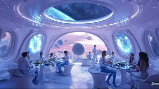 Views of the Cafetaria in the Starship