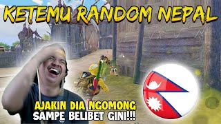 KETEMU RANDOM ORANG NEPAL!?? BIKIN NGAKAK & EMOSI NGOMONG BARENG DIA SAMPAI BELIBET INI |PUBG Mobile