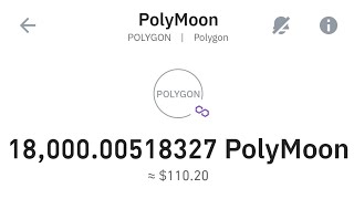 PolyMoon New Airdrop Free 110$ Income For Everyone Don't Miss