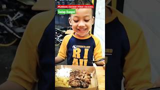 Mukbang Chicken Steak Original Sedap Banget#Shorts | Rafassya21 official