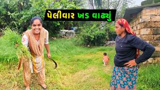 ગોપી વહુ જેવા કામ કર્યા 🤭 પેલીવાર ખડ વાઢ્યું  🤩 || Jalpa Ahir Vlogs  @JalpaAhirVlogs