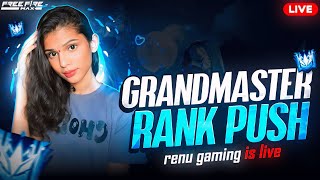 Free Fire Live With Renugaming🔴Grandmaster Rank Push#ff #freefire #renugaming