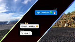 Solo Trip to Big Island Hawaii (Family Group Chat Edition)