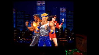 【Genesis】Streets of Rage | ベア・ナックル 怒りの鉄拳 ~Intro/Title/Demo //MiSTer FPGA Y/C CRT