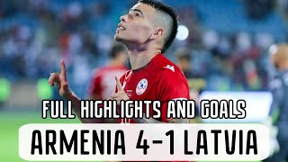 Armenia - Latvia (4-1) FULL HIGHLIGHTS AND GOALS| Հայաստան - Լատվիա (4-1)  | ԱԶԳԵՐԻ ԼԻԳԱ