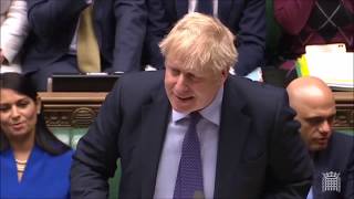 Prime Minister Boris Johnson faces House of Commons during PMQs (12 Feb. 20)