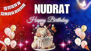 NUDRAT Happy Birthday to you | Happy Birthday Song NUDRAT🎂🎈 #birthday #happybirthdaysong #nudrat