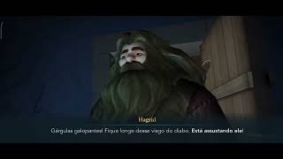 Hagrid no jogo Hogwarts Mystery