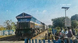 14019 "TRIPURA SUNDARI EXPRESS" WITH RARE LHB LIVERIED ICF COACH |ANGRY SILIGURI 40023 WDP4B IN LEAD