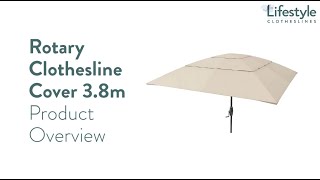 Rotary Clothesline Cover 3.8m Product Overview -  Lifestyle Clotheslines