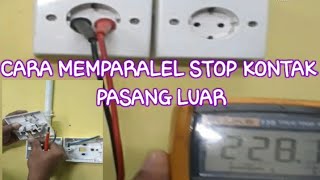 PEMASANGAN STOP KONTAK MESIN POTONG