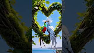 Wing of Love : Bird and Heartfelt Moment in Nature#Nature Heart #Nature Love #Peachful Bird