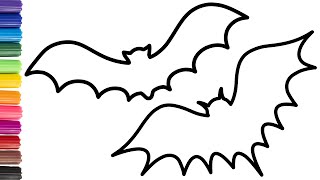 HOW TO DRAW BATS #drawing