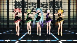 [MMD] 被害妄想携帯女子(笑) [Miku・Teto・Neru・GUMI・Haku]