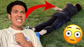 THIS IS HOW OUR FRIEND ALMOST BROKE HIS BACK!! *VLOG*